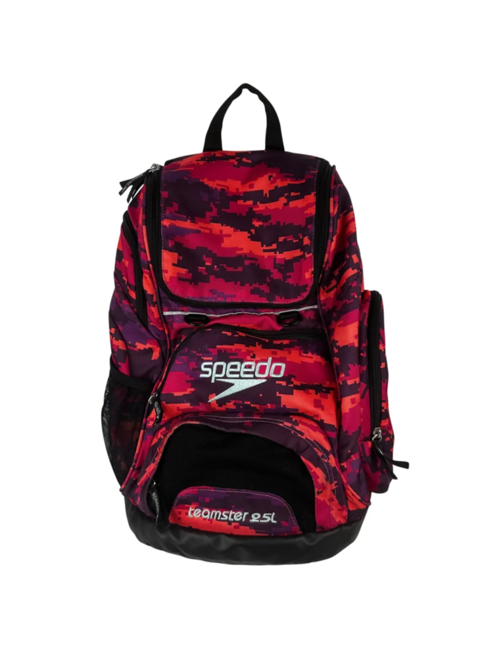 Speedo Red and Purple Camo Teamster 25L Backpack